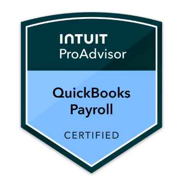 Certified QuickBooks Payroll Intuit ProAdvisor Badge